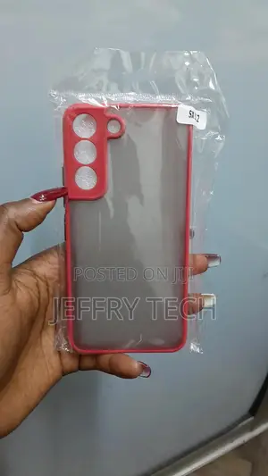Blarae Samsung Galaxy S22 Mychoice Transclucent Case -Red