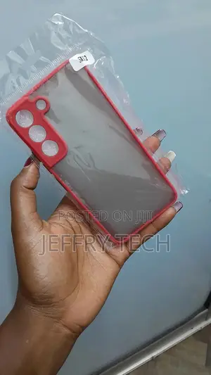 Blarae Samsung Galaxy S22 Mychoice Transclucent Case -Red
