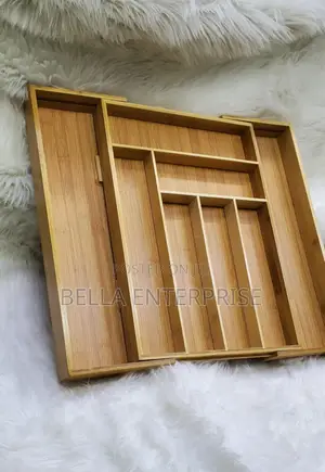 Multifunctional Big Bamboo Expandable Wooden Organizer