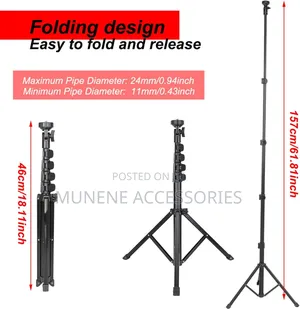 1.6m Alum Mobilephone Adjust Holder Photography Tripod Stand