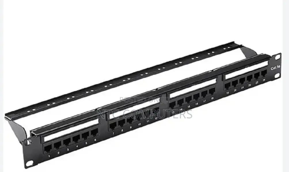Vention Cat.6 Utp 24 Ports Keystone Patch Panel Black