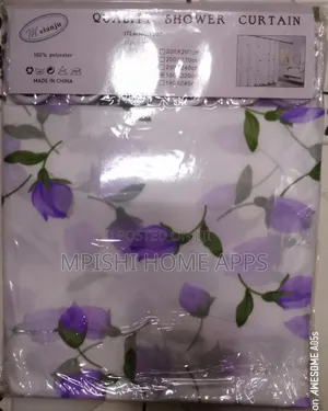 Flowered Shower Curtain