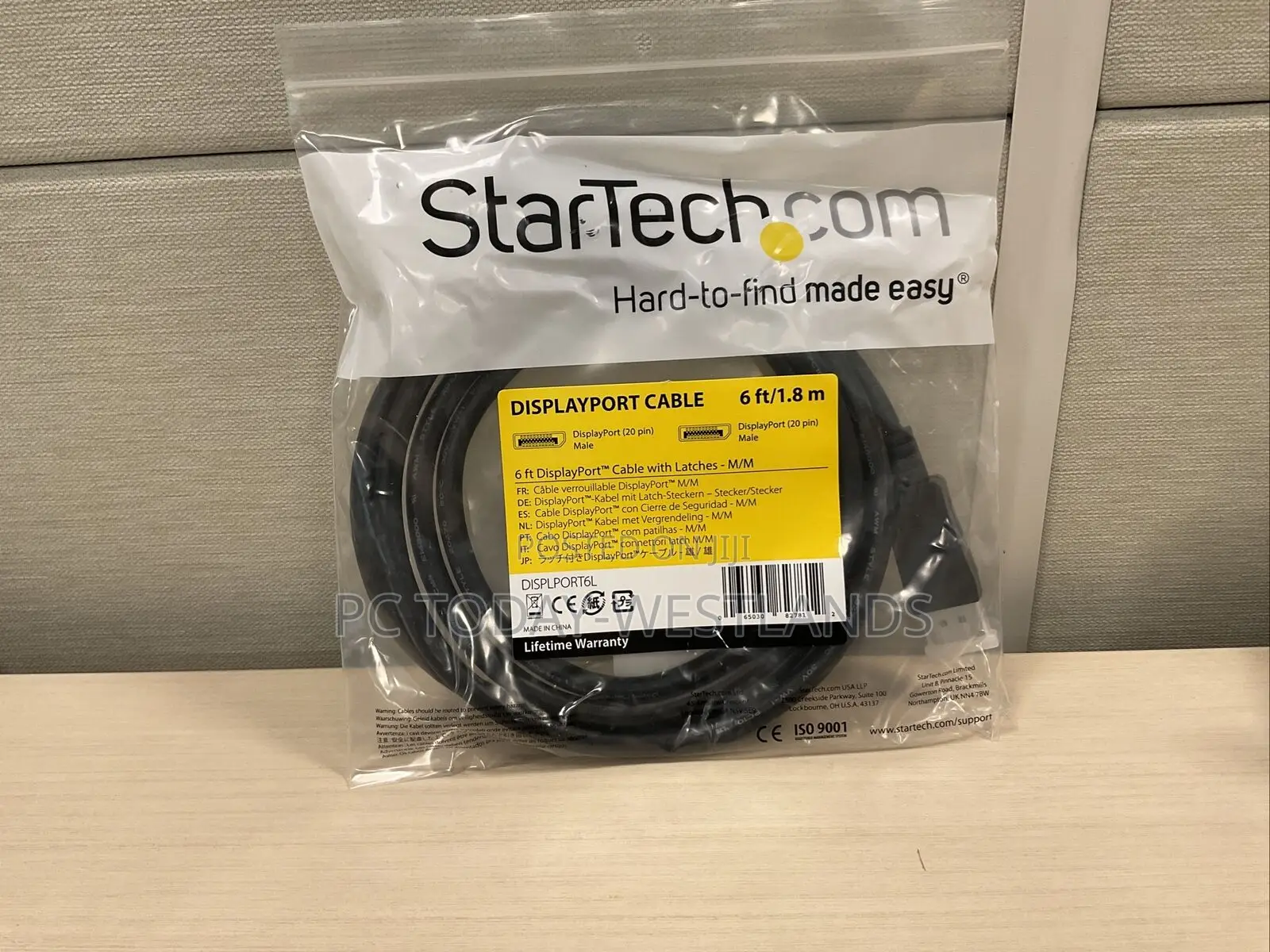 Startech 6-Ft Display Port Cable With Latches M/M