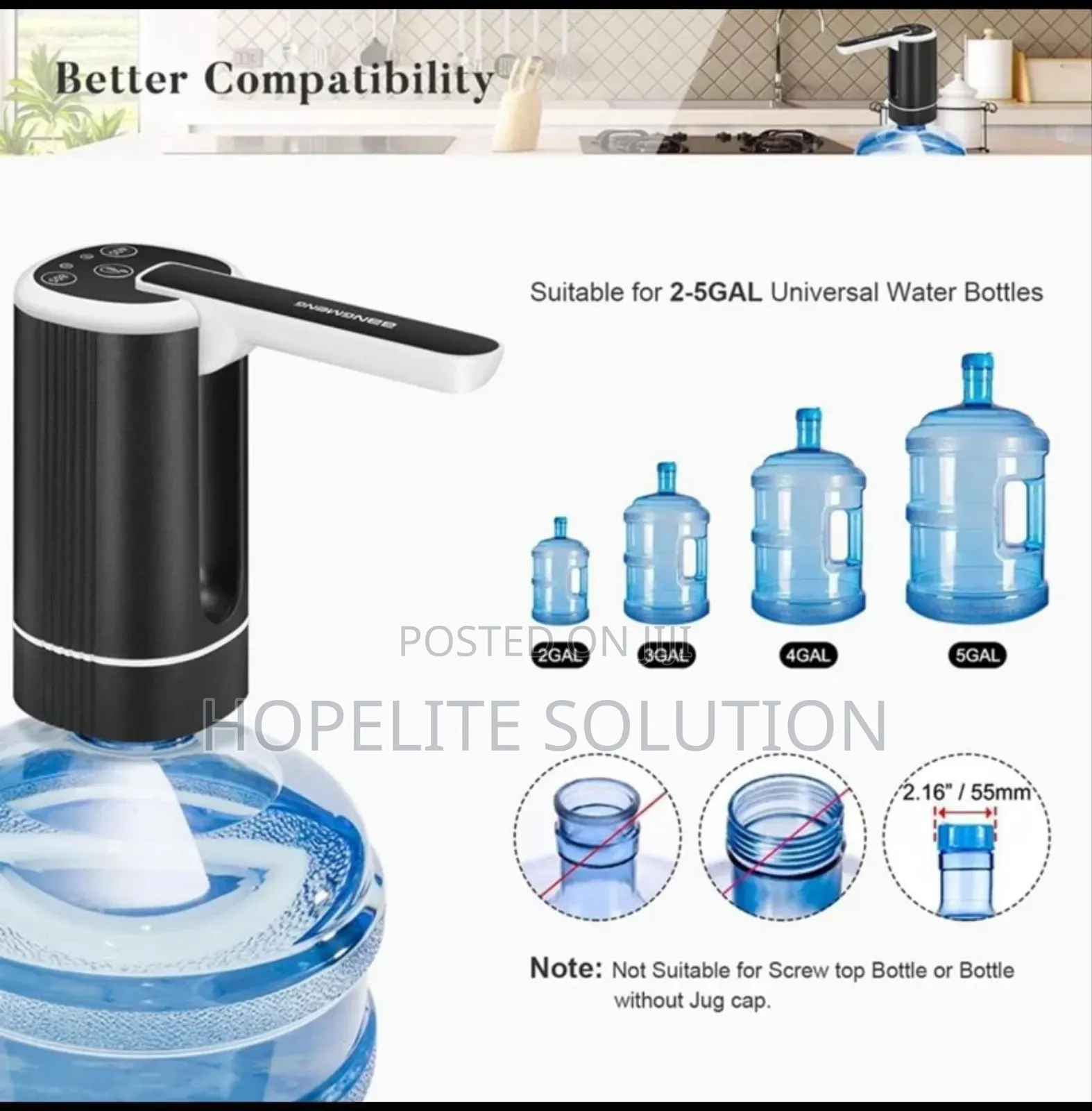 Portable Water Bottle Pump