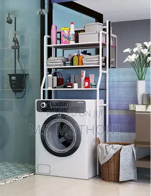 Heavy Gauge 153x45x25cm Metalic 3 Layer Over the Toilet Rack