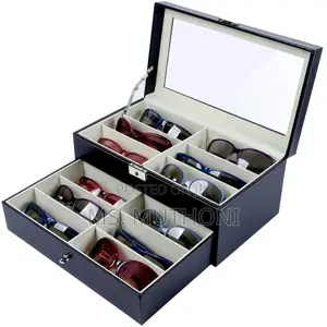 12 Slots Double Layer Glasses Organizer/Storage Box*