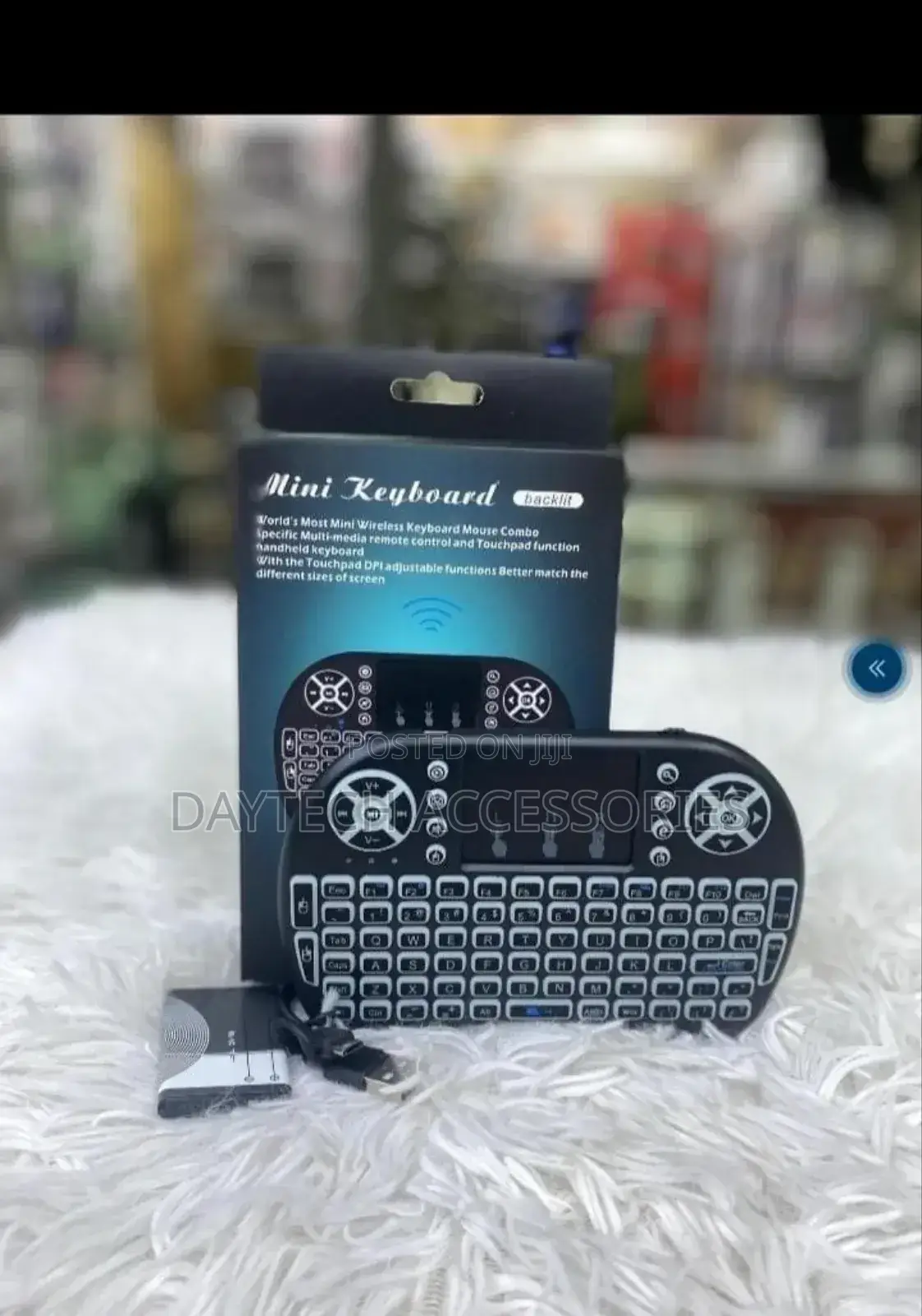 Rechargeable Mini Wireless Backlit Keyboard With Touch Pad
