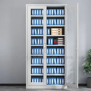 Cabinets: Contemporary Style 2-Swing Door Display Cabinet