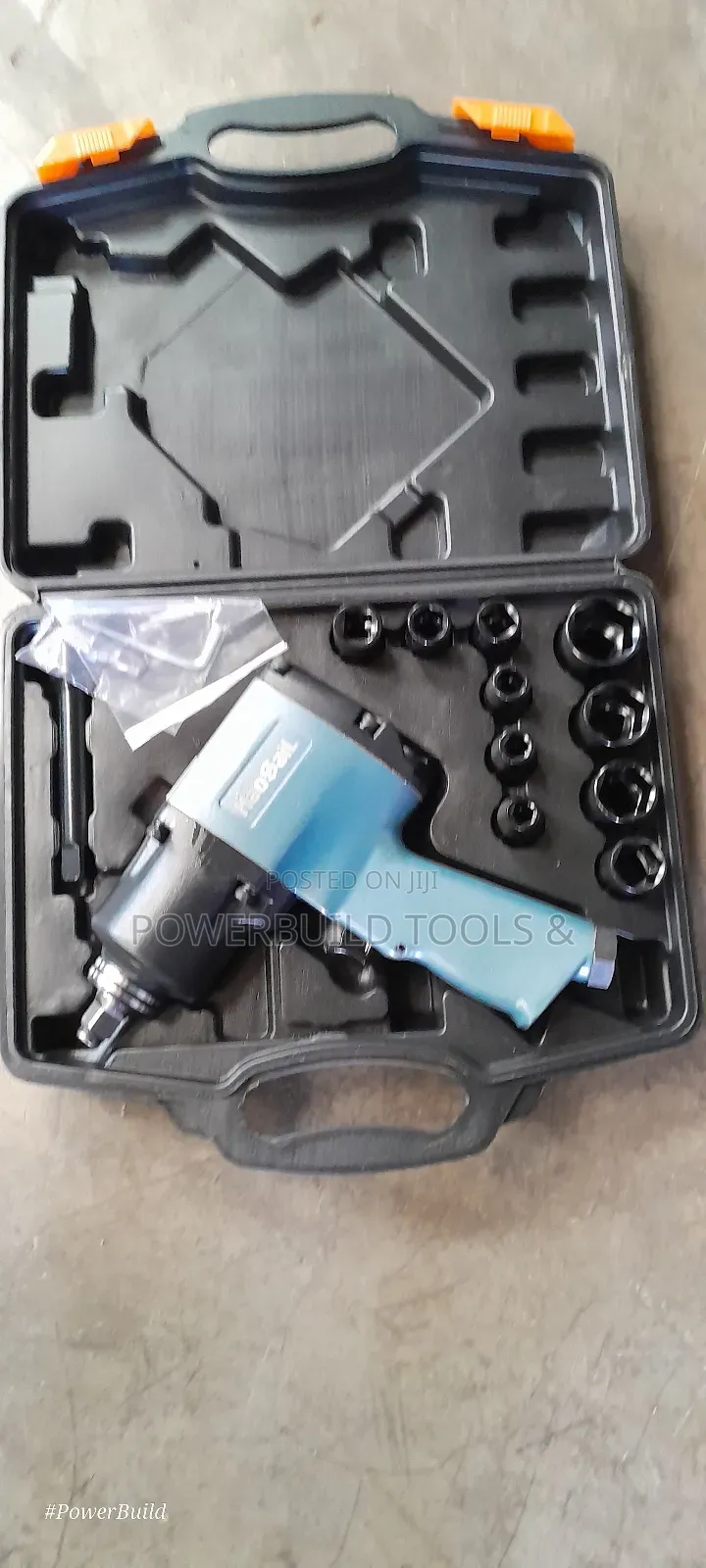 Pneumatic Impact Wrench 1/2" Complete Kit