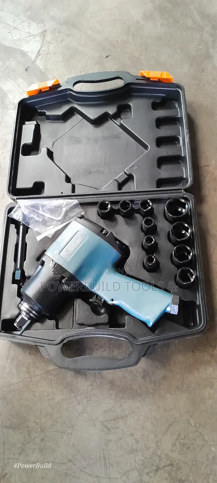 Pneumatic Impact Wrench 1/2" Complete Kit