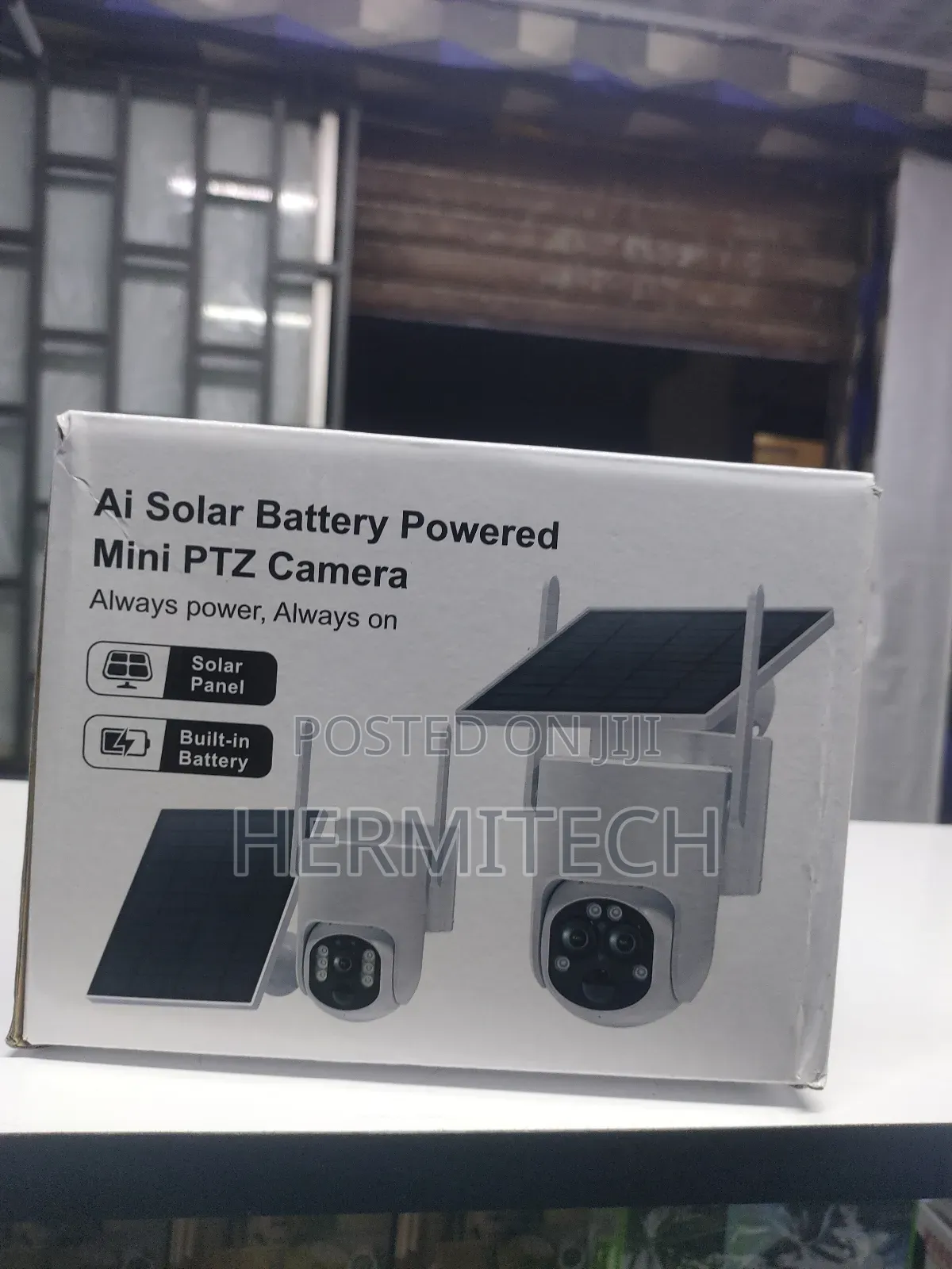 Ai Solar Battery Powered Mini PTZ Camera Ubox
