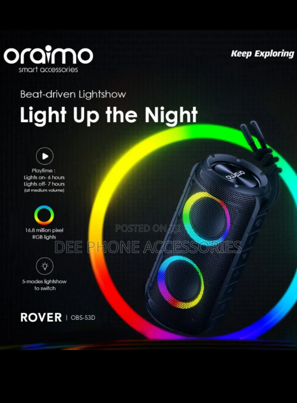 Oraimo Obs 53b Portable Bluetooth Speaker