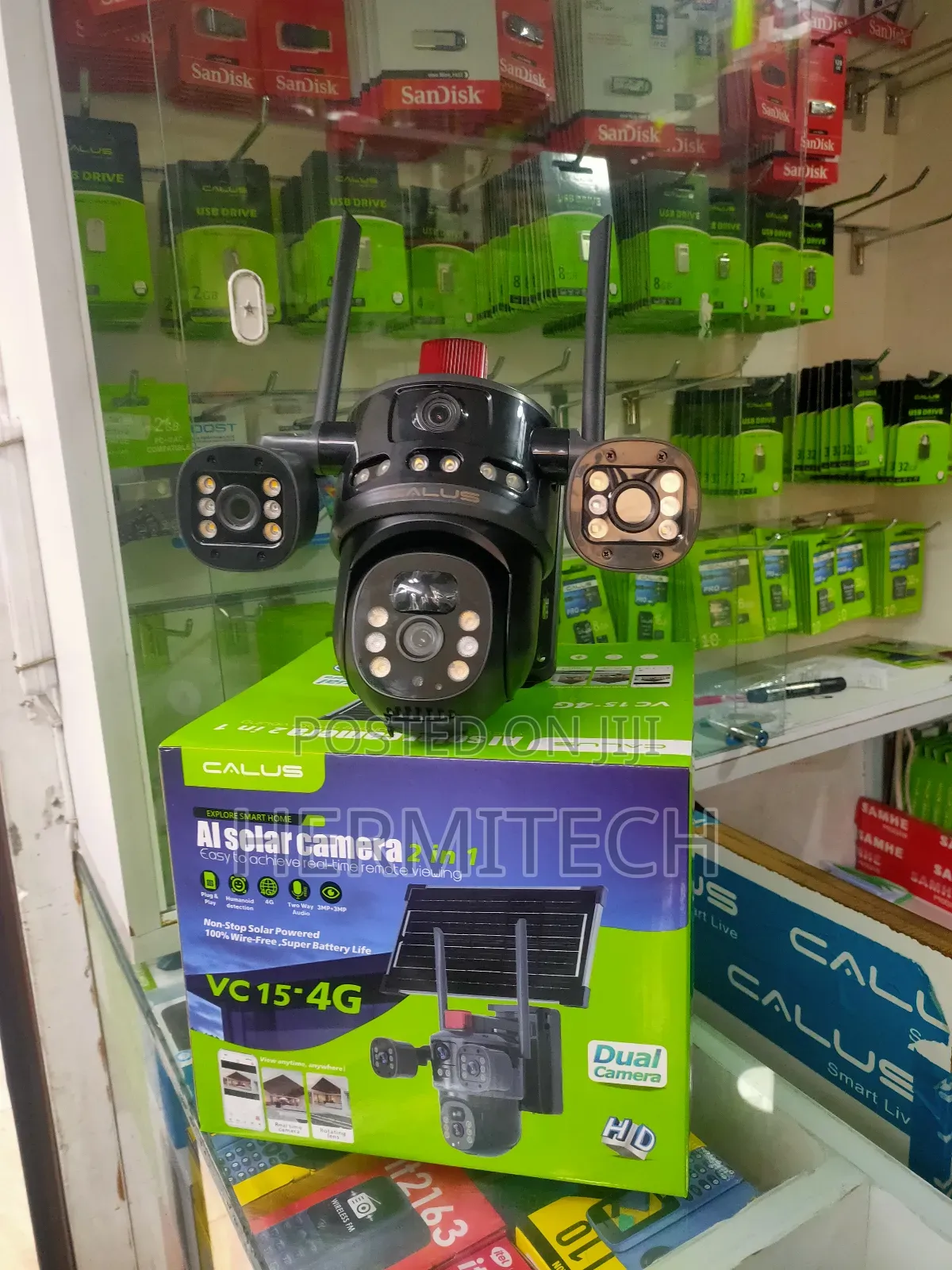Ai Humanoid Solar PTZ 2in1 4g Camera With 3 Screens