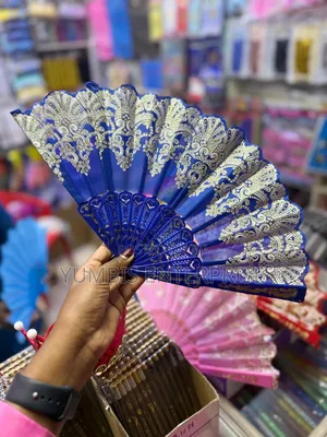 Blue Handheld/Foldable/Chinese Fans at 300 Each