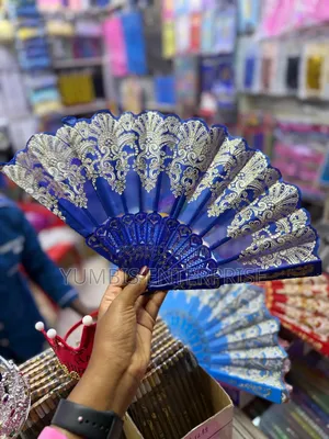 Blue Handheld/Foldable/Chinese Fans at 300 Each