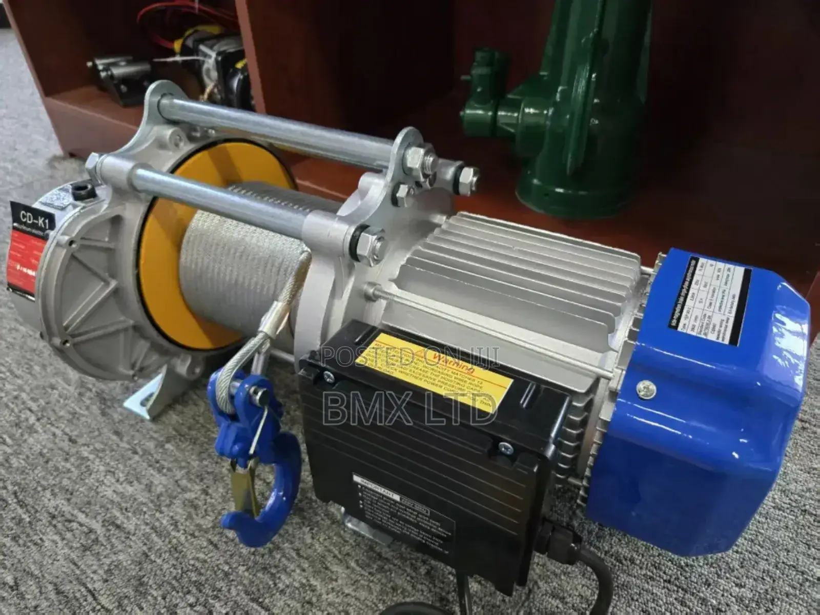 Quick Speed Electric Cable Winch With 4kw Motor