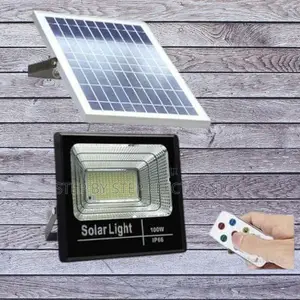 Built-in Photocell 100w Solar Outdoor Flood Lamp
