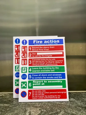 Fire Action Signs Mandatory For Every Building.