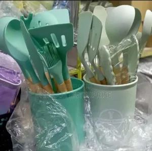12 in 1 Cooking/ Serving Spoons Set With Holder*