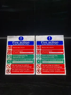 Fire Action Signs Clear, Bold & Easy To Follow