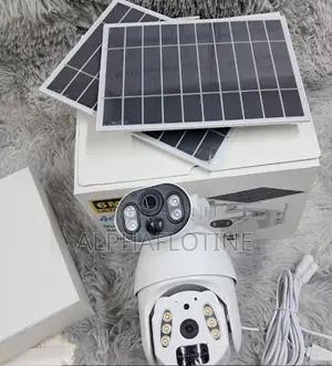 4g 6mp Ubox Dual Lens Dual Screen Solar PTZ Camera