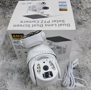 Ubox 6mp Dual Lens Dual Panels 4g Solar Powered PTZ Camera