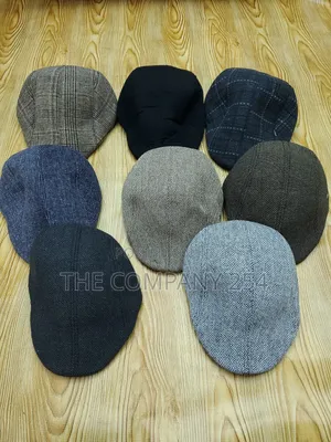 Quality Cotton Velvet Checked Fitted Casual Kangal Hat Caps