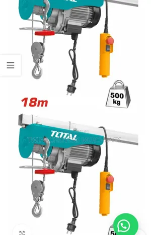 500kgs Electric Hoist/Total Electric Hoist 900w