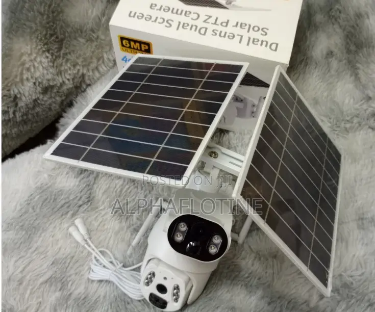 Dual Lens Dual Screen Solar PTZ Camera