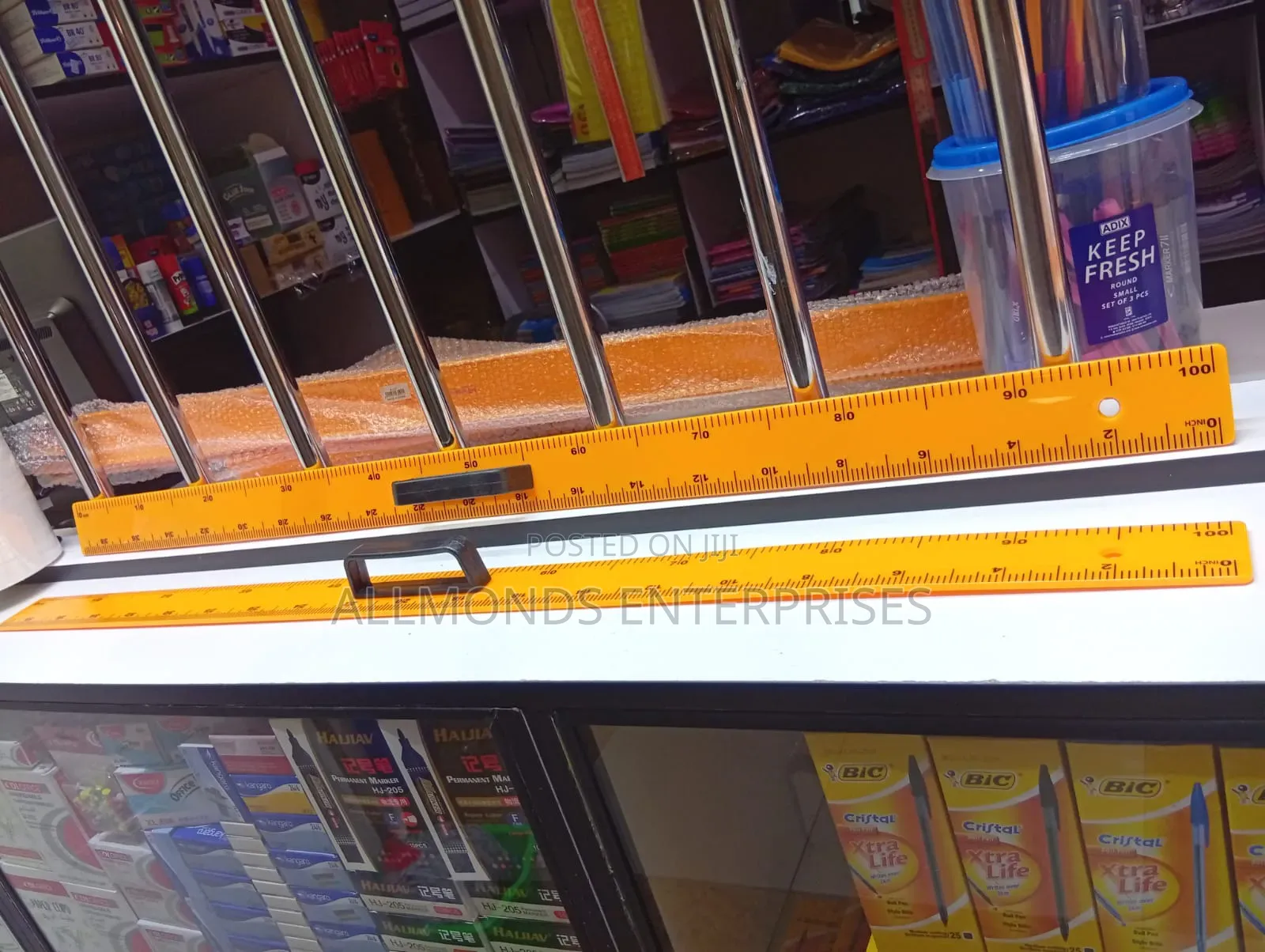 Plastic Blackboard Ruler 100cm