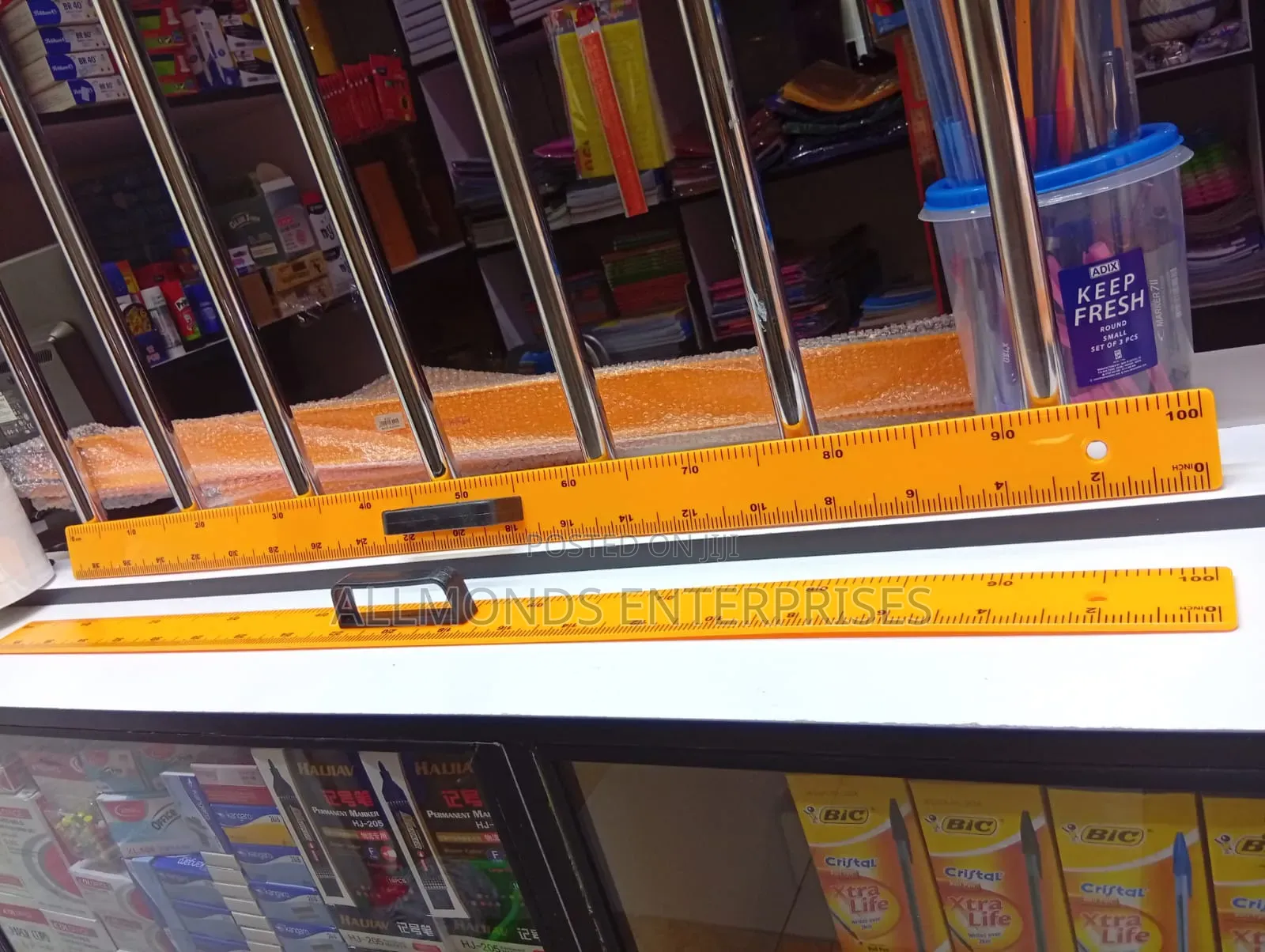 Plastic Blackboard Ruler 100cm