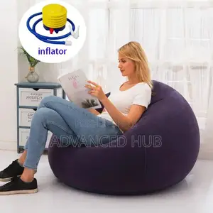 Inflatable Bean Bag With Free Manual Pump