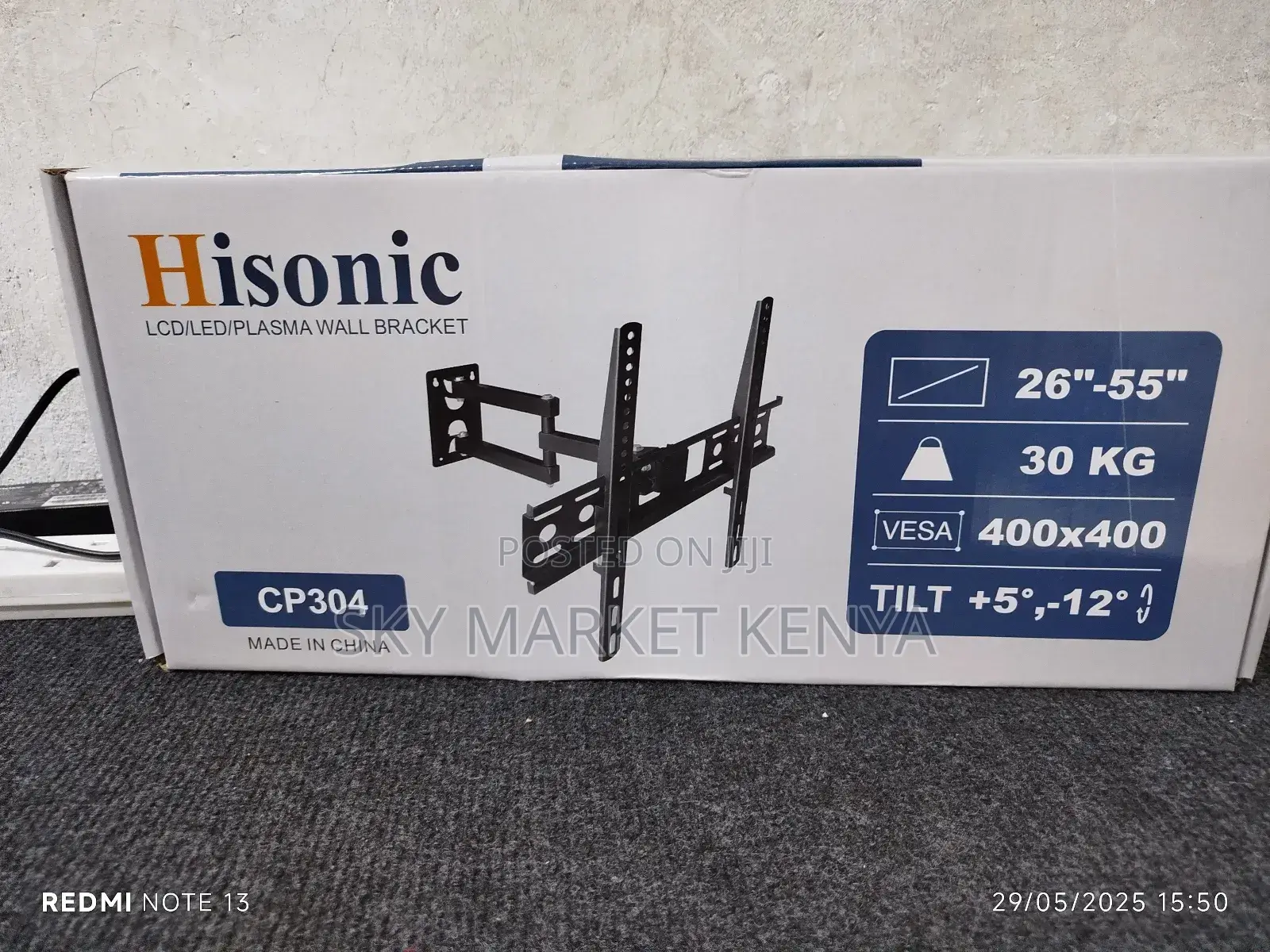 LCD /Led / Plasma Wall Bracket Single Arm