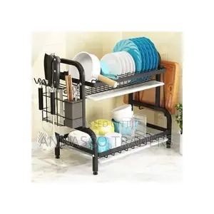 2 Tier Dish Rack With Cutlery Holder