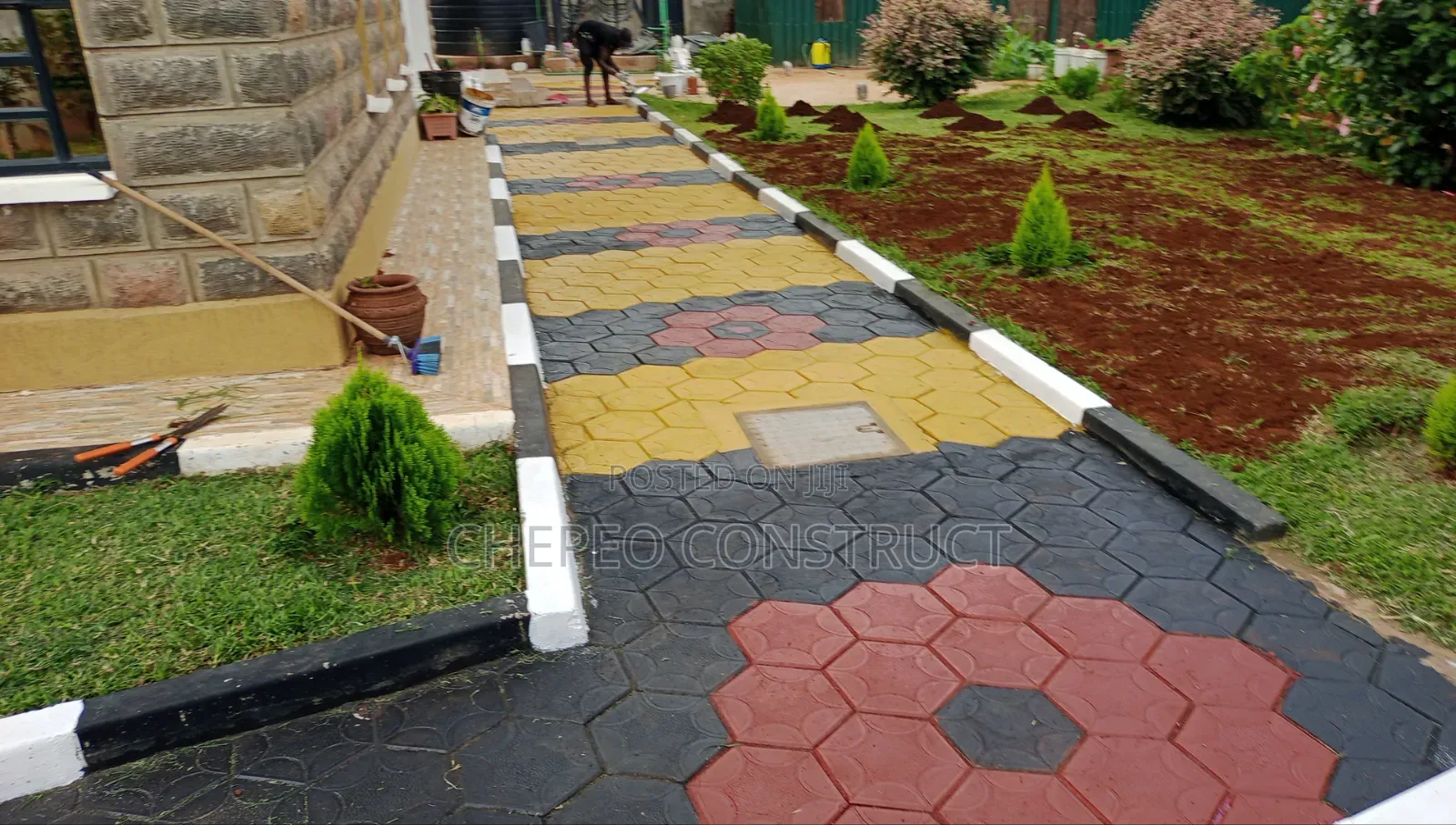 Coloured Cabro and Landscaping Works