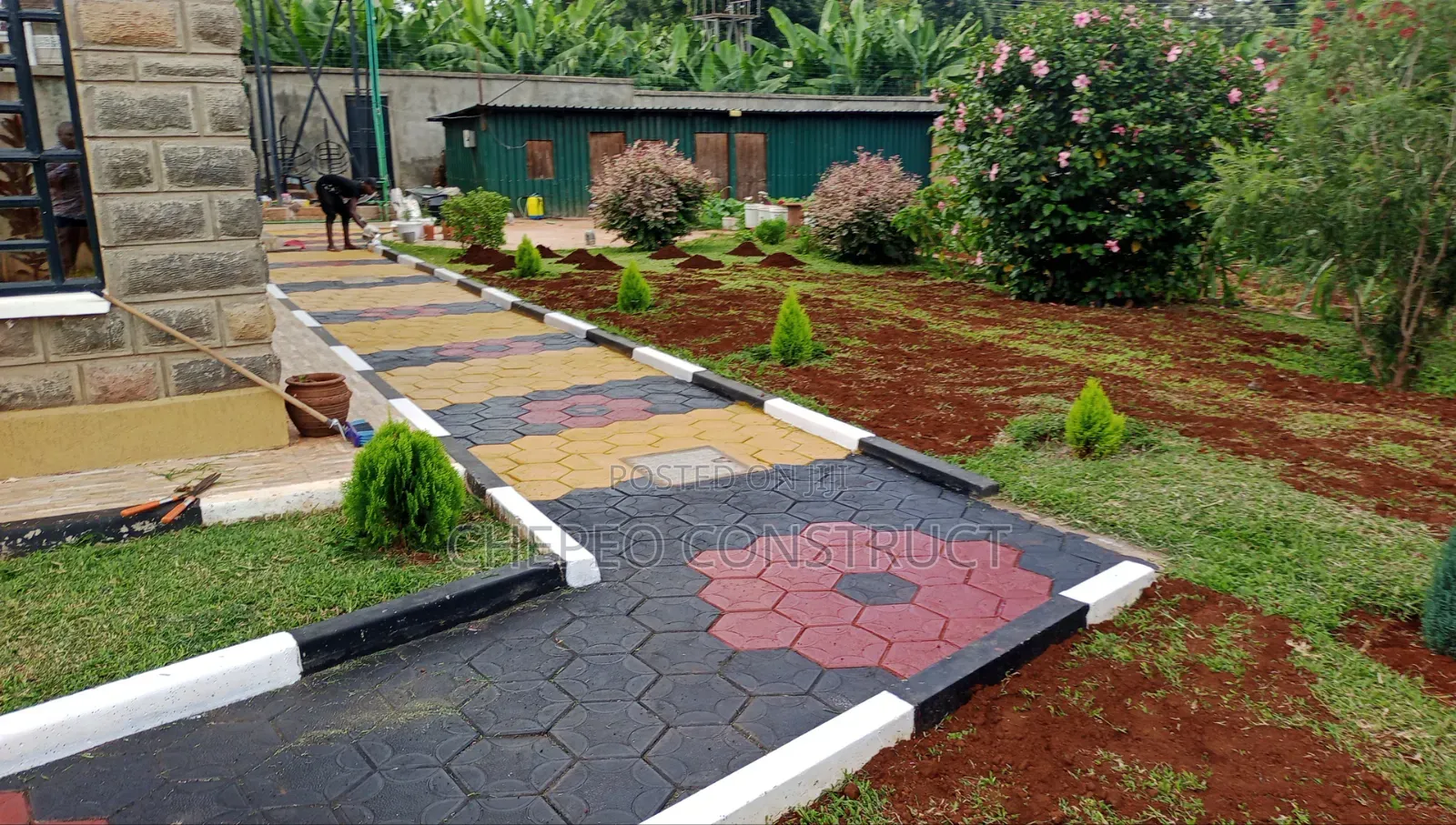 Coloured Cabro and Landscaping Works