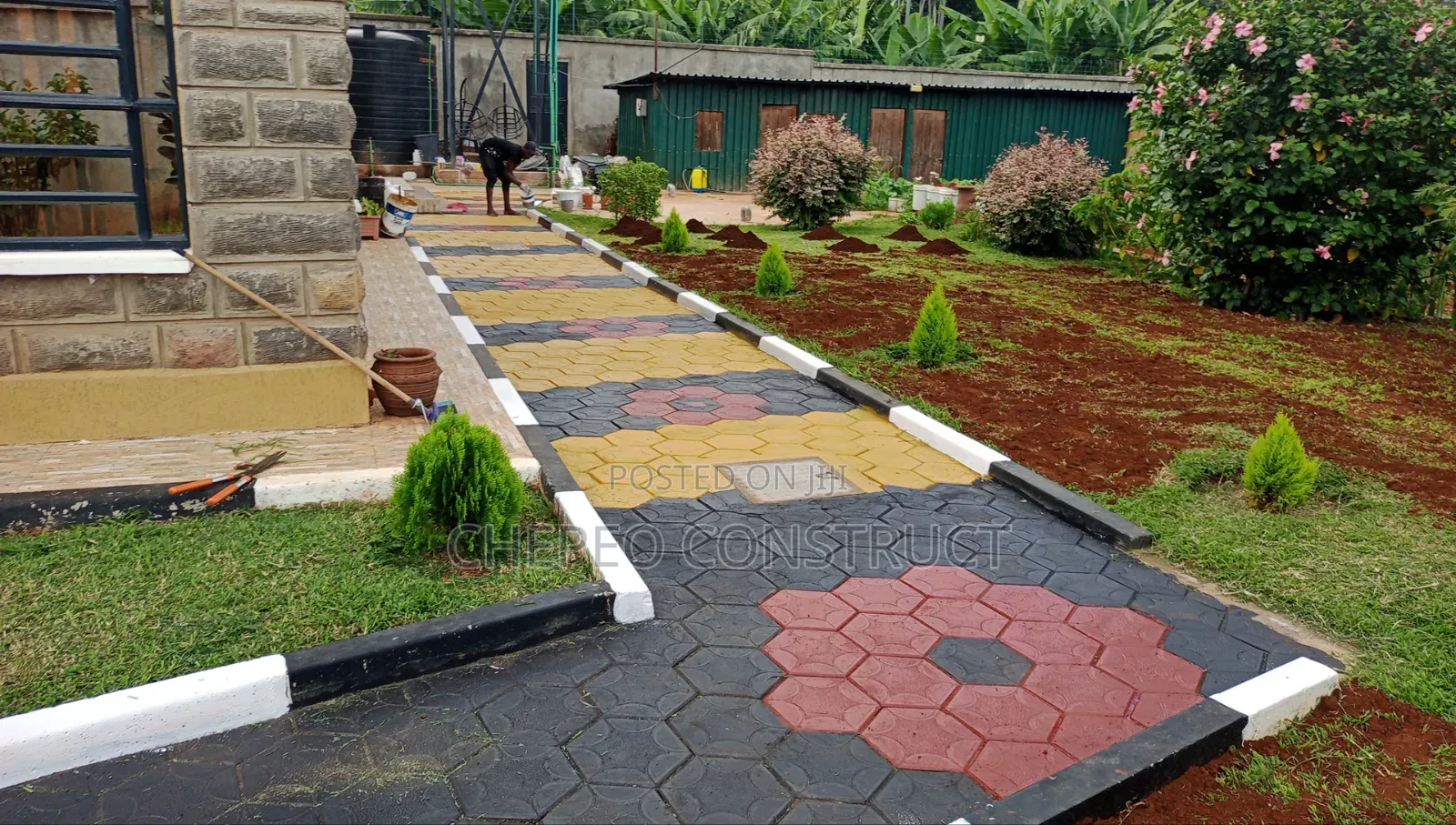 Coloured Cabro and Landscaping Works
