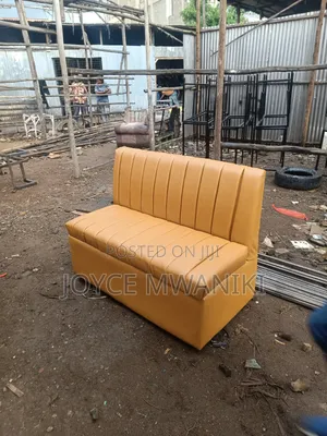 Restaurant or Waiting Couch, Gold Colour 