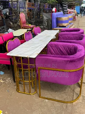3 Manicure Set Purple Chairs