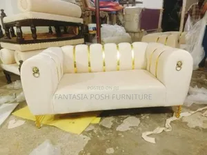 Regal 3-Seater Cream Sofa