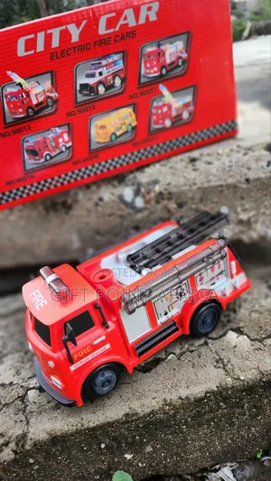 Battery-Operated Fire Truck for Kids