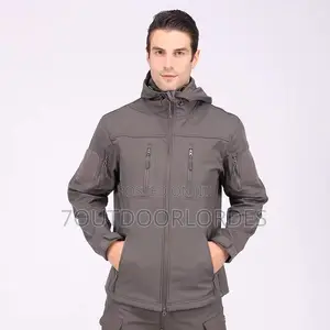 Waterproof Softshell Tactical Jackets Grey