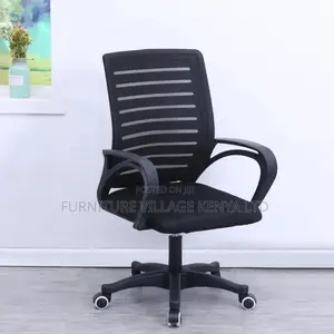 Office Chair:Trendy Scarlet Upholstered Strong Mesh Backrest