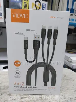 Vidvie 3 in 2 Multi Charging Cable 2.4a Usb/Pd/Type-C/Micro