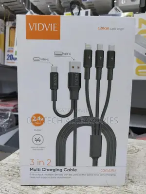 Vidvie 3 in 2 Multi Charging Cable 2.4a Usb/Pd/Type-C/Micro