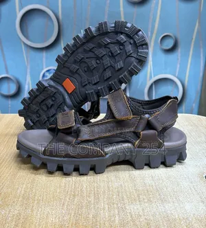 Quality Leather Casual Rubber Sole Open Men Sandals Shoes