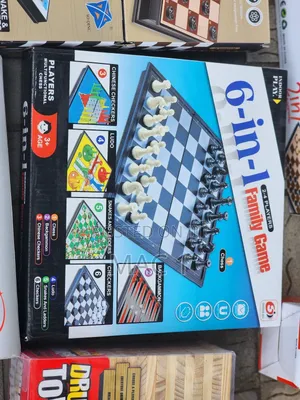 6 in 1 Combination Board Game Chess Ludo Checkers Etc