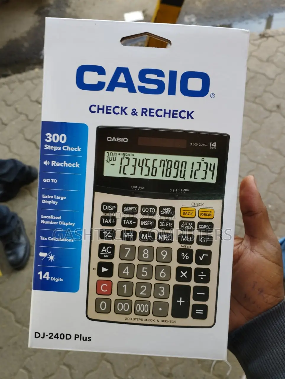 Casio Dj-240d Plus 14 Digits Desktop Calculator