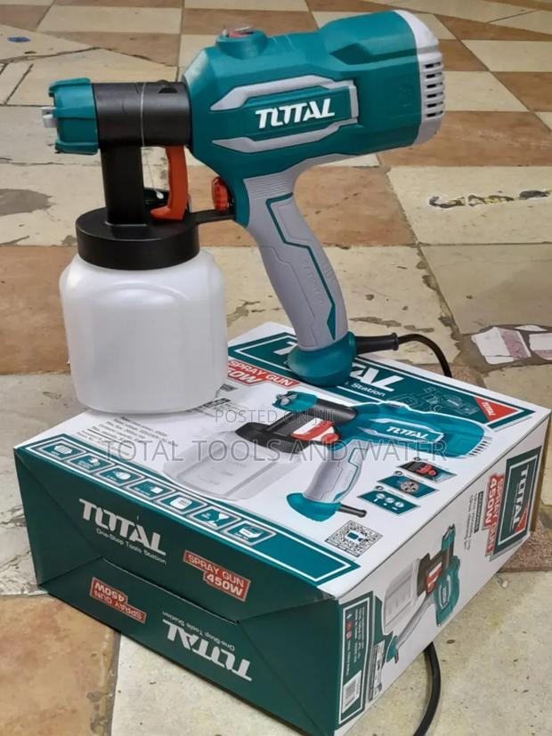 New Spray Gun Gun Total 450w With Fluid Flow Control Knob