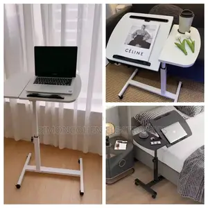 Adjustable Overbed Laptop Table With Wheels